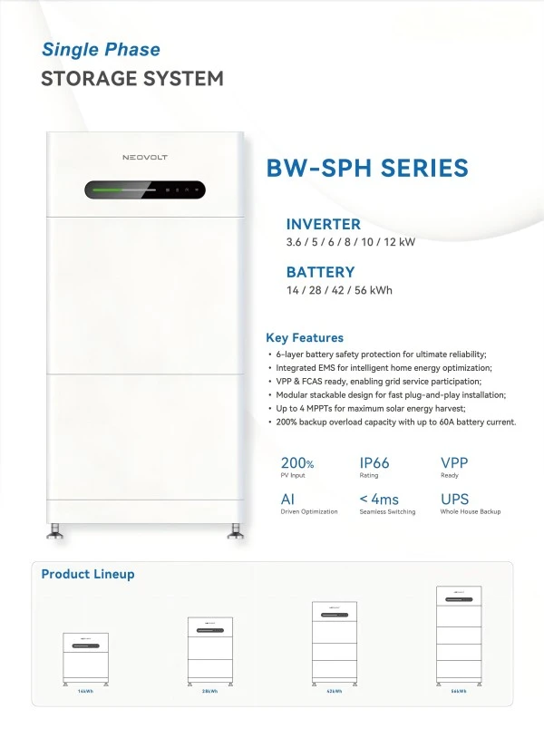 3 6kw 14kwh Single Phase Ess Kit
